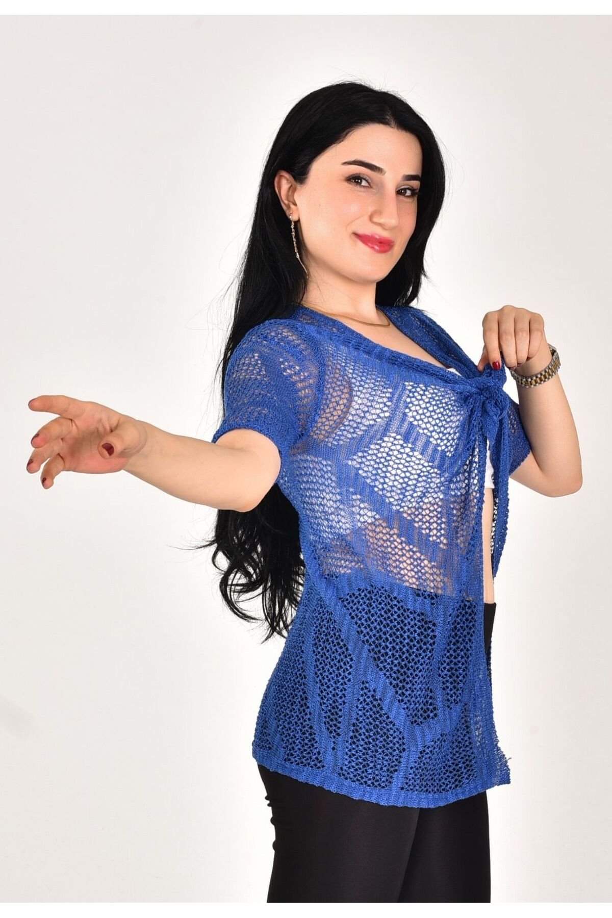 KADIN FİLELi ÖRGÜ KISA KOL - 3
