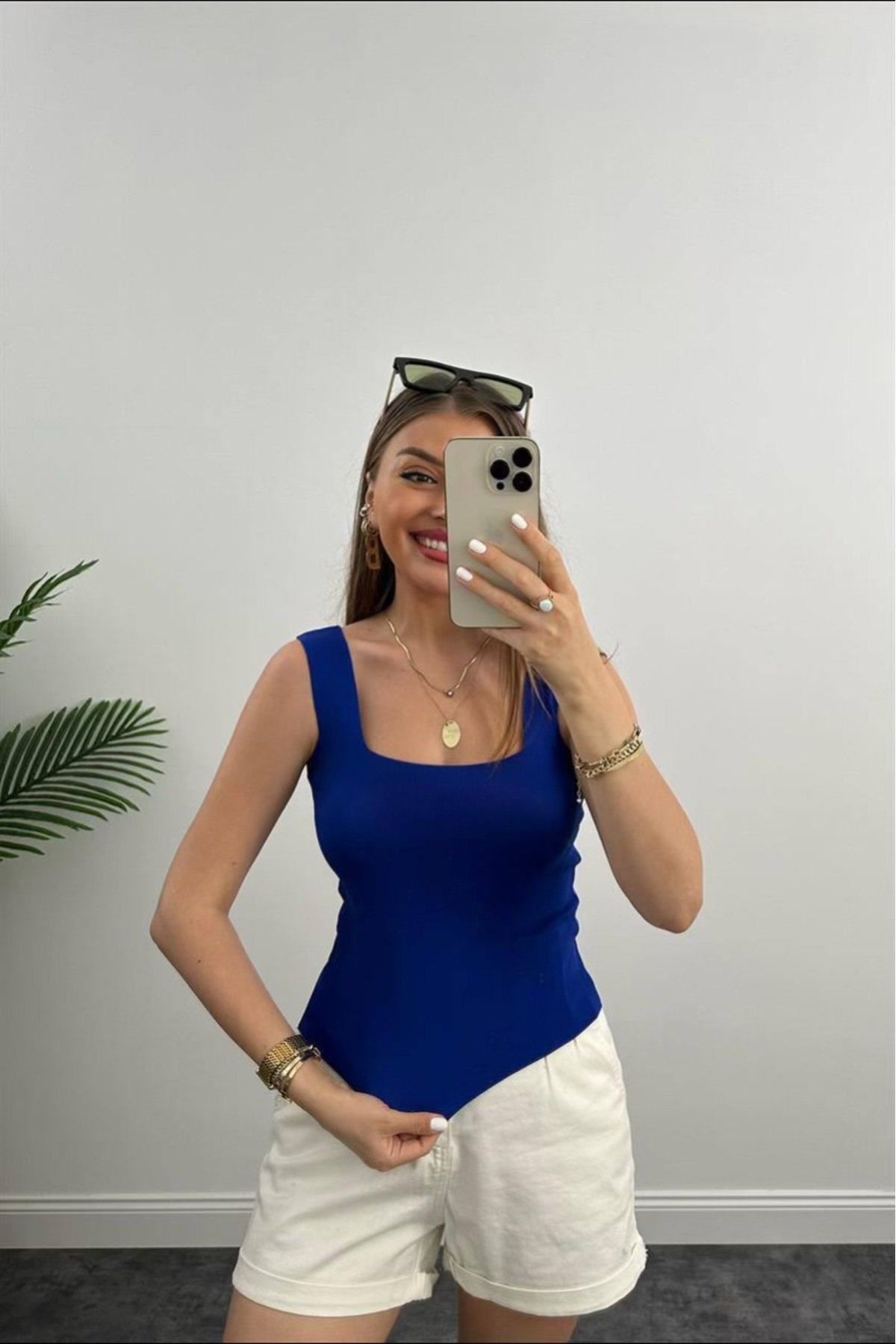 Kadın Triko Kare Yaka Atlet Bluz 00902734 Ls - 8