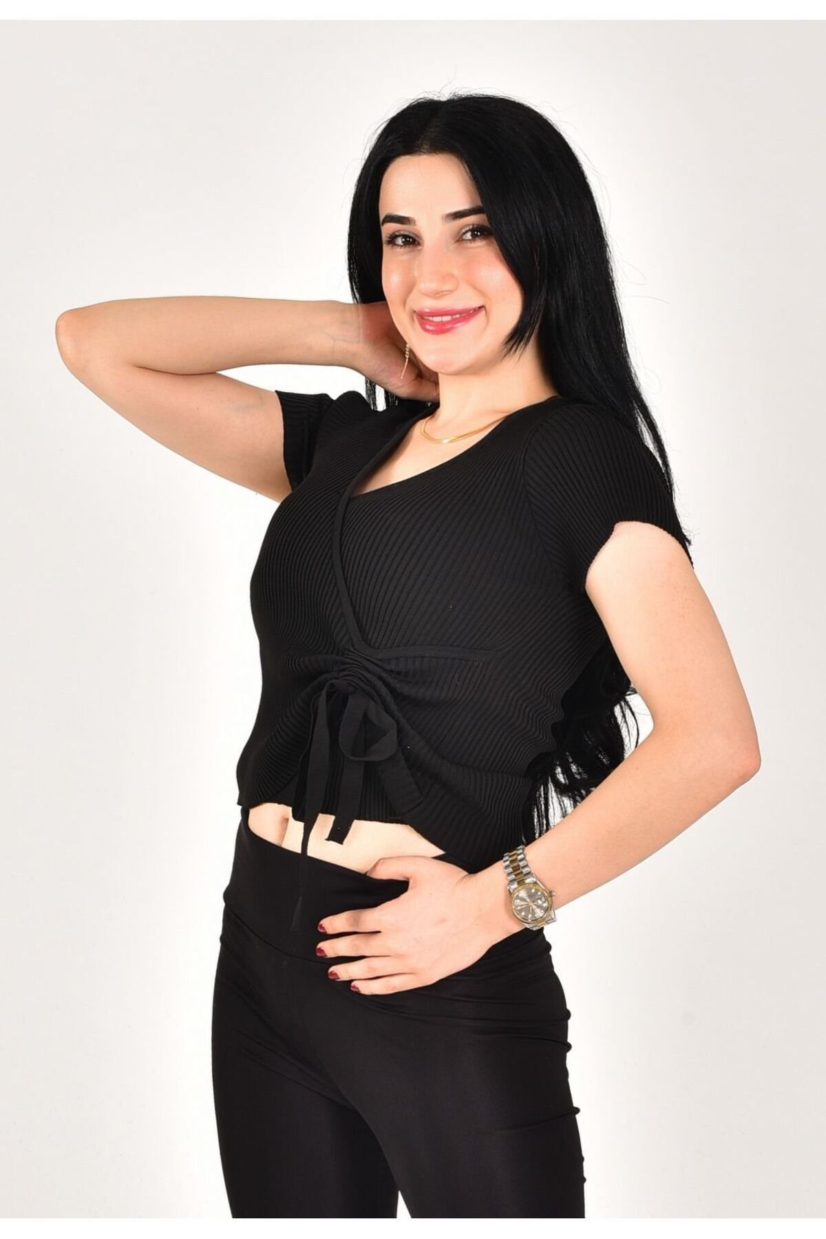 Kadın basic kısa kol Pamuk - 3